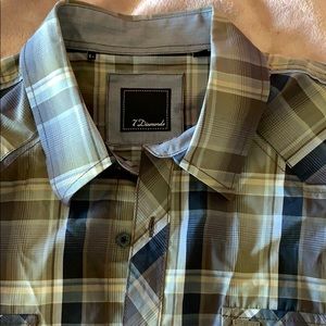 Long sleeved button down.